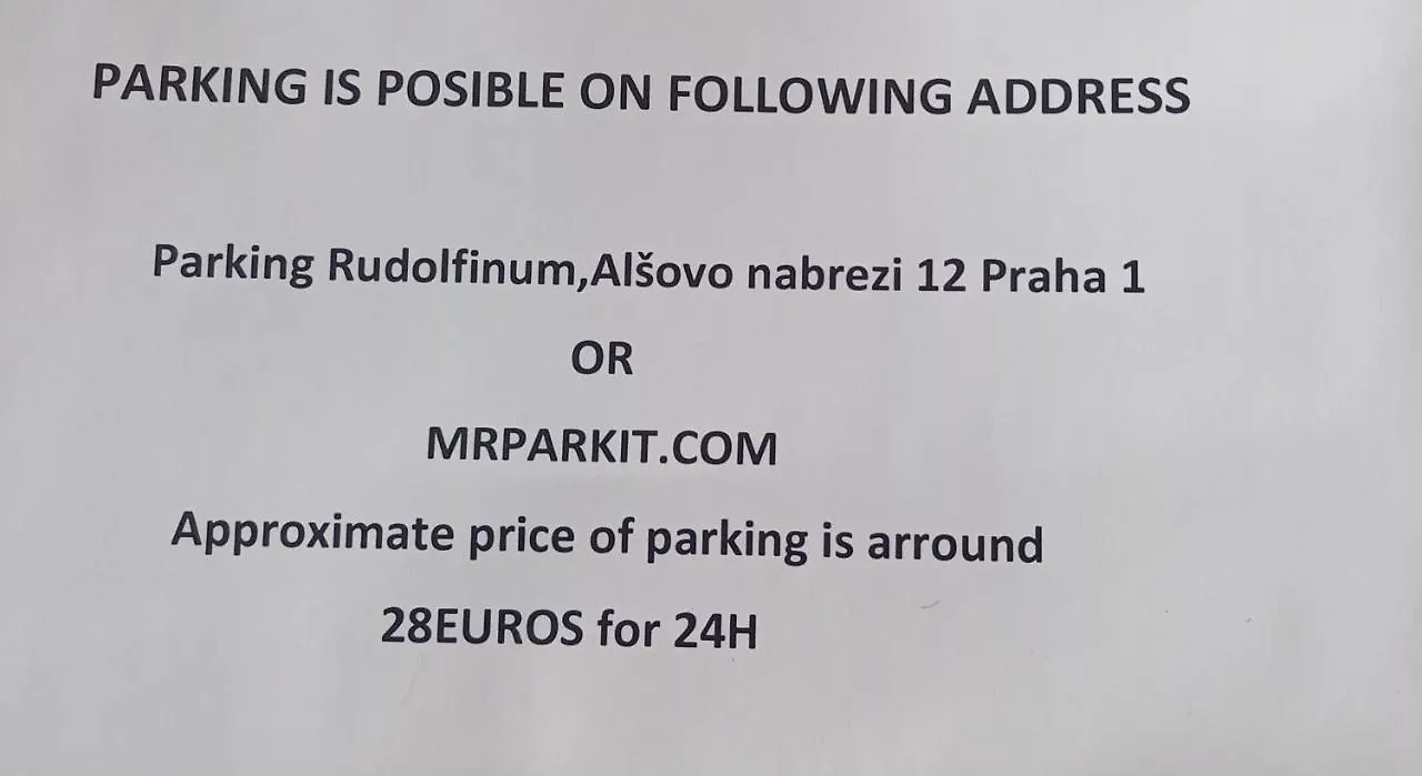 Apartamento U Zeleného jalovce Praga 0*,